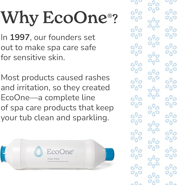 EcoOne | Hot Tub Chemical Maintenance & Supply Kit | Spa Shock, Conditioner & Purification Kit | Contains Oneshock Chlorine Granular, SPA Monthly Conditioner & Filter Cleanser | 3 Month Supply