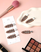 HAIMEIKANG 6 PCs Acrylic Creaseless Hair Clips for Women - No Crease No Bend Hair Clip Makeup Bangs Clips for Women and Girls Flat Hair Clips for Hair Styling