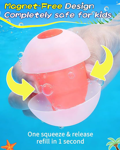 Reusable Water Balloons, Quick Fill Self-Sealing Water Bomb Balloons, - Image 2