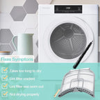 ADQ73373201 Dryer Lint Filter for LG and Kenmore Dryer, DLEX9000V DLEX8000V DLEX8000W DLGX5001V DLEX5000V DLGX8001W DLEX8100V DLEX5000W DLEX5005K ADQ733732 PS7787727 Clothes Vent Trap Cleaner Brush