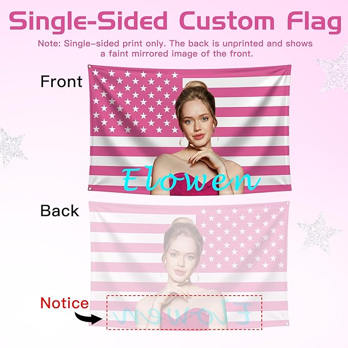 Custom Pink American US Flag - Image 6