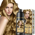 Natural Color Hair Dye Shampoo 3 IN 1, Instant Hair Coloring, Gray Coverage for Men & Women, Beard Dye Vegan Ammonia Free & Paraben-Free, Champú Para Canas Mujer & Hombre (DARK BLONDE)