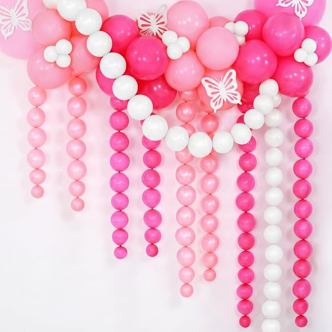 100 Pcs Link Balloon Quick Linking Latex Connected Balloons Linkable by Meanplan
