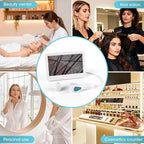 Skin Analysis Machine, 12 Inch LCD Screen Rechargeable Digital Scalp Camera for Hair Analysis, 50x/200x Dual Heads, Skin Health Detection Use for Home, Salon and Spa