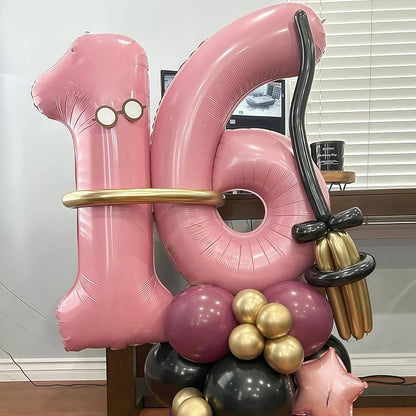 Number 15 Balloon Pastel Pink, Giant Number 1 & 5 Helium Foil Balloon - Image 3