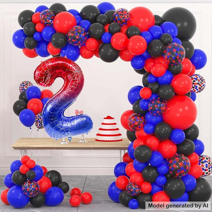 40 Inch Spider Number 2 Foil Balloons - Image 6