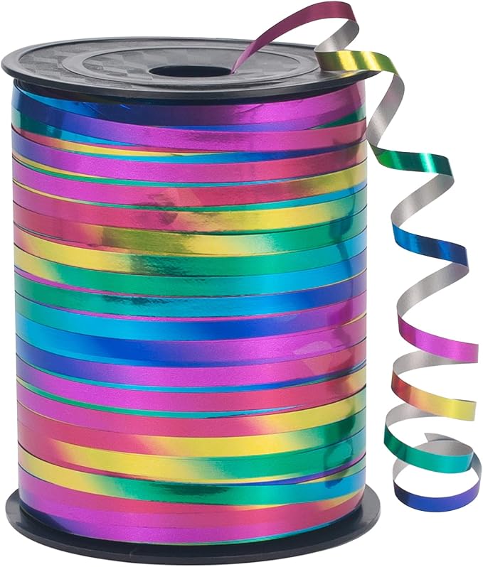 500 Yard Curling Ribbon for Gift Wrapping, Colors Balloon String, 3/16" Thin by MOTYAWN