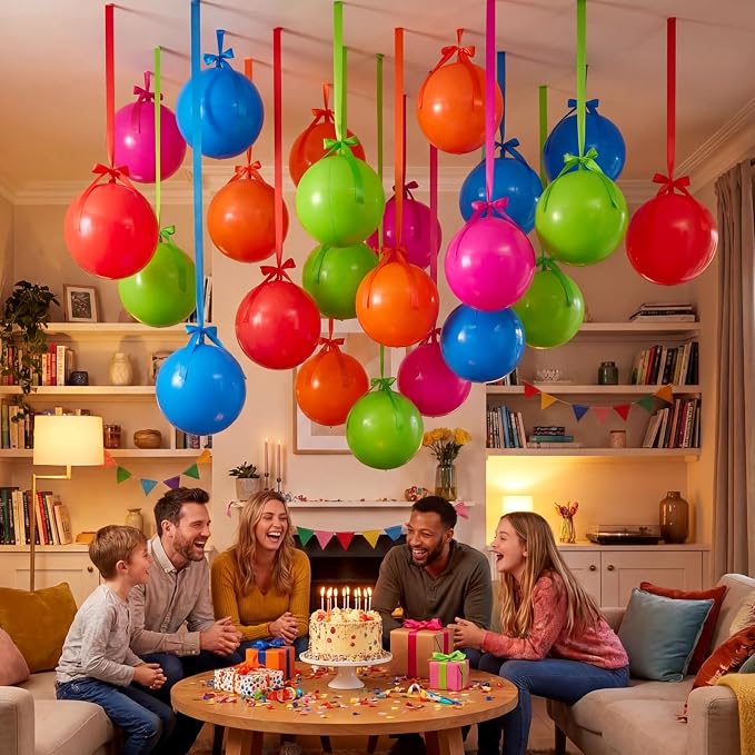Jenaai 30 Set Round Foil Balloons Bulk 22 Inch 4d Metallic Giant Balloons Set - Image 6