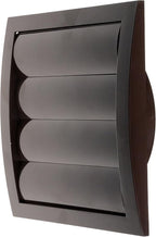 Repa Market 6 Inch Brown Dryer Vent Hood/Duct Cover for Walls or Ducting/ABS Plastic Grille with Flaps & Insect Screen/Exhaust and Dryer Vent Covers for Indoor & Outdoor Use