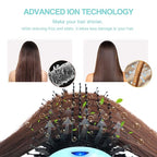 Hot Air Brush, Aima Beauty Professional One Step Hair Dryer & Volumizer 4 in 1 Upgrade Anti-Scald Negative Ionic Technology for All Hair Types, Light Green