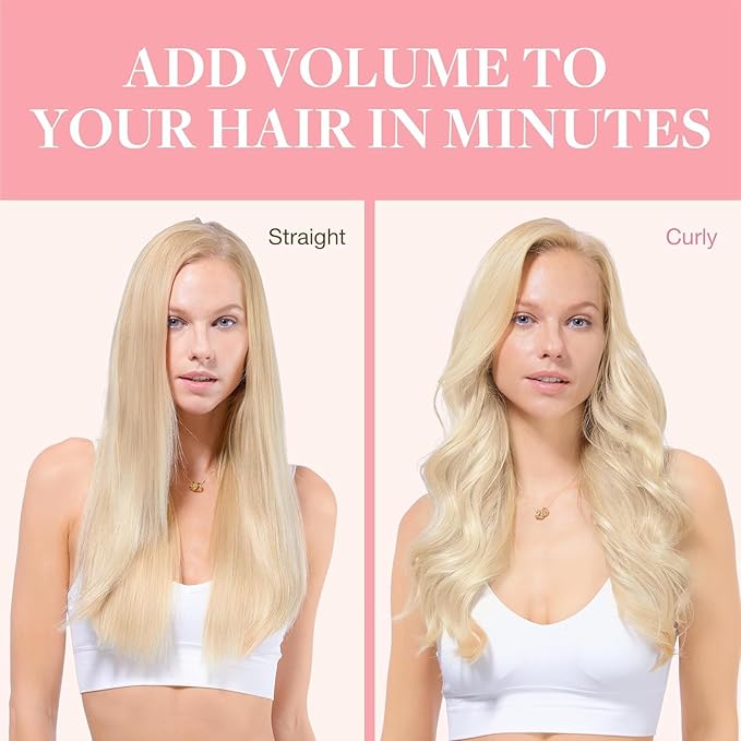 GOO GOO Clip in Hair Extensions Real Human Hair, Remy Human Hair Extensions Clip ins for Women, Natural Human Hair, 24inch 120g 7Pcs, #1000