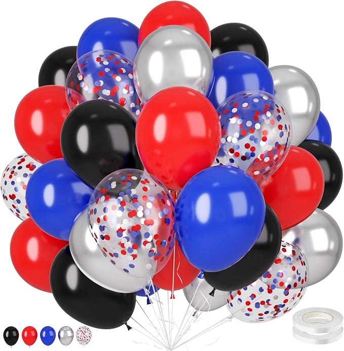 Red Blue Black Balloons by BIAPIAN