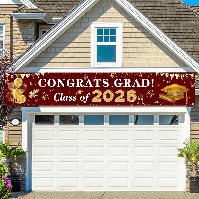 2026 Graduation Decorations Congrats Grad Class of 2026 Banner - Image 5