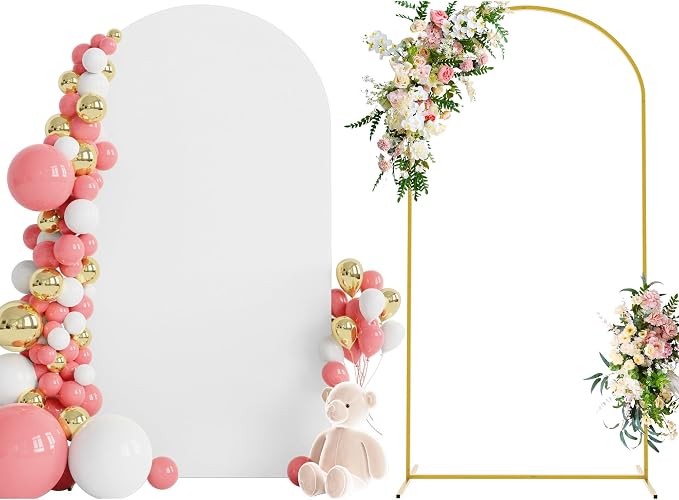 7.2FT Arch Backdrop Stand and Cover Set, Arch Stand by Wokceer