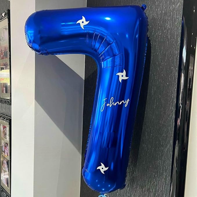 Navy Blue 17 Balloon Numbers, 40 Inch Dark Blue 17 or 71 Birthday Balloons - Image 3