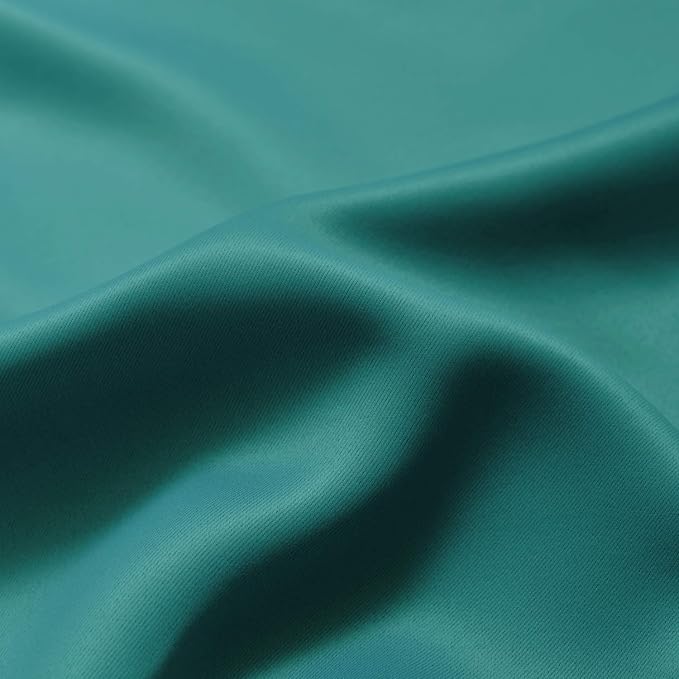Yakamok Ombre Curtains Teal and Greyish White - Image 8
