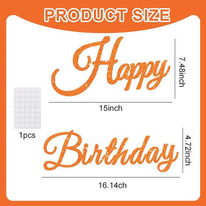 TONIFUL Happy Birthday Sign for Backdrop - Image 3