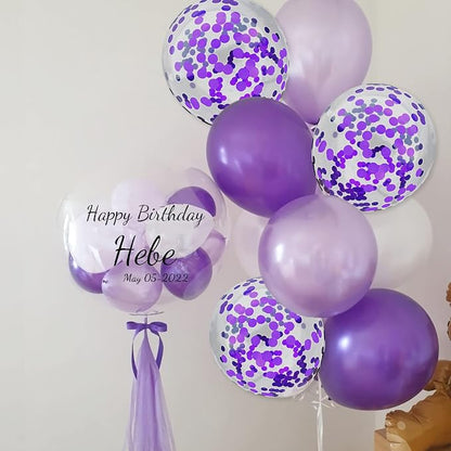 Purple Confetti Balloons - Image 4