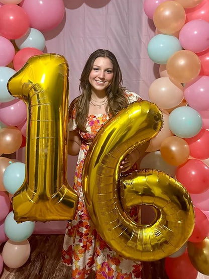 Number Balloons Gold 6 Balloon 40 inch - Image 4