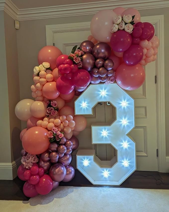 Pink Balloons Garland Arch Kit - Image 4