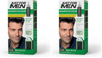 Just For Men Shampoo-In Color (Formerly Original Formula), Mens Hair Color with Keratin and Vitamin E for Stronger Hair - Real Black, H-55, Pack of 2