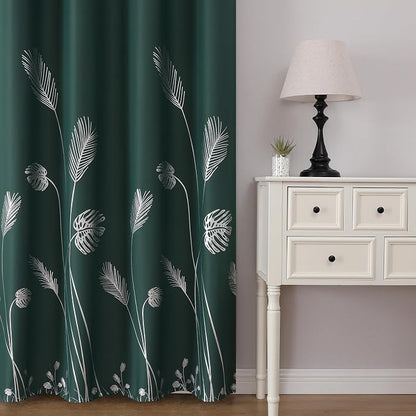 Green Blackout Curtains 63 Inches Long - Image 2
