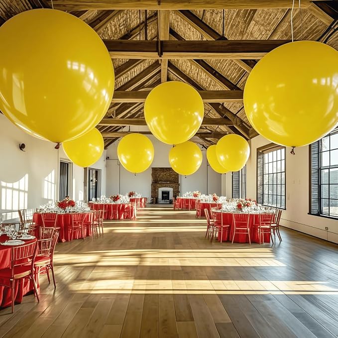 30 Pack Yellow Balloons 36 inch Yellow Latex Large Balloons - Image 5