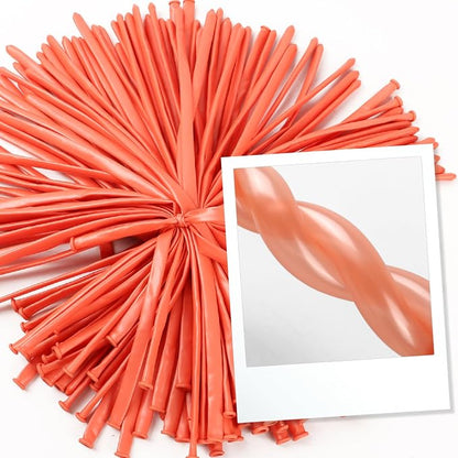 260 Balloons - Pearl Rose Gold Long Balloons - Image 4