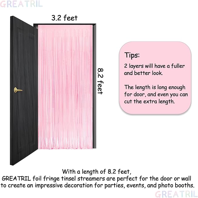 Pink and Blue Party Photo Backdrop - Image 6
