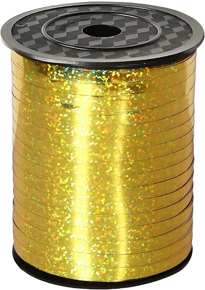 500 Yard Gold Curling Ribbon Beautiful Metallic Crimped Ribbon-Balloon Ribbons by Unknown