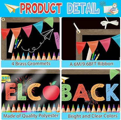 Welcome Back To School Banner 9.8x1.64ft - Image 3
