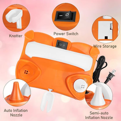 Electric Balloon Pump, Dual-Nozzle Portable Balloon Pump, Electric Balloon - Image 7