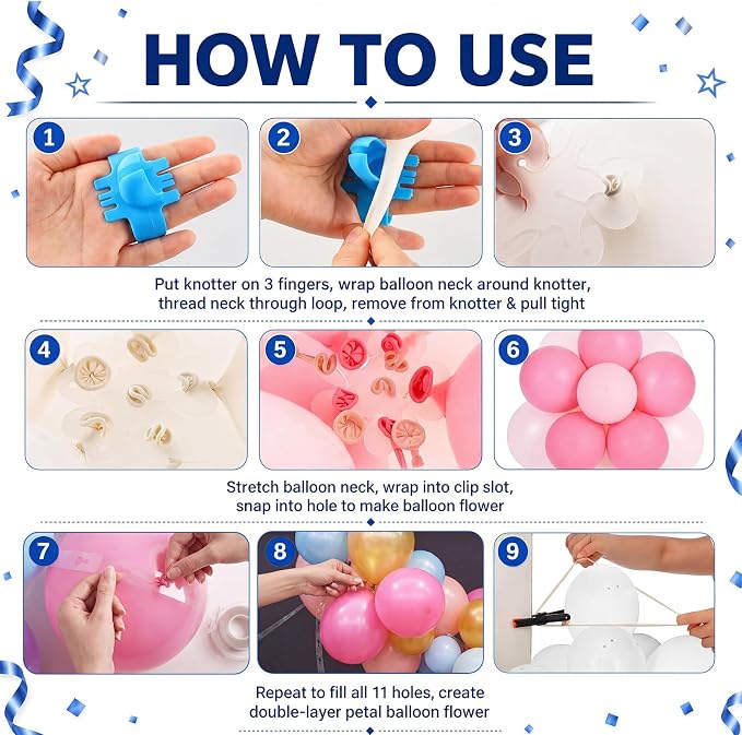 Rtteri 387 Pcs Balloons Arch Clips Set - Image 4