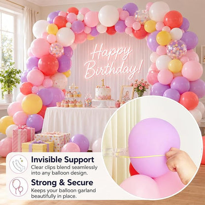10 Pack Balloon Arch Clips, 3.5 Inch Clear Clamps - Image 7