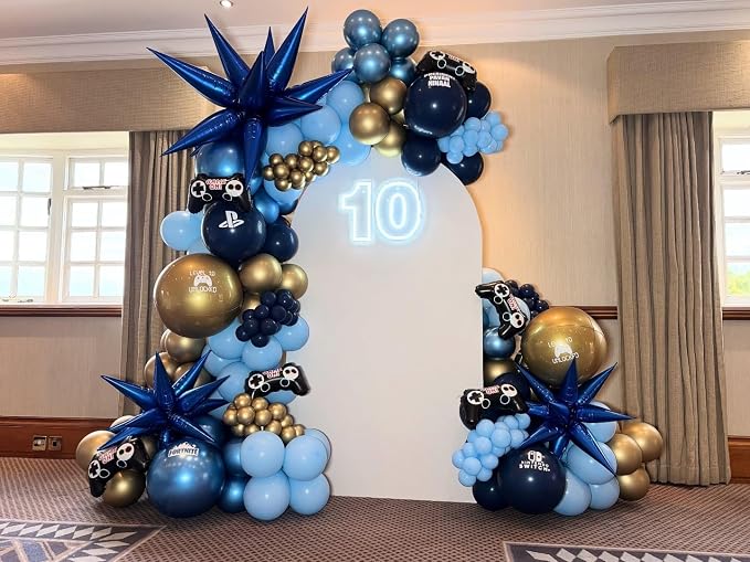 Blue and Gold Balloons, Baby Shower Party Decorations - Image 3