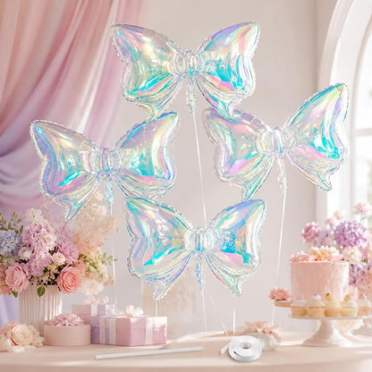 Iridescent Bow Balloons, Baby Shower, Bachelorette, Wedding and Anniversary by BIAPIAN