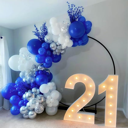 FOTIOMRG Royal Blue Balloons 12 inch, 100 Pack Royal Blue Latex Balloons - Image 5