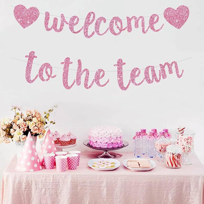 BEISHIDA Welcome to The Team Banner, NO DIY, Office Party Decorations - Image 6