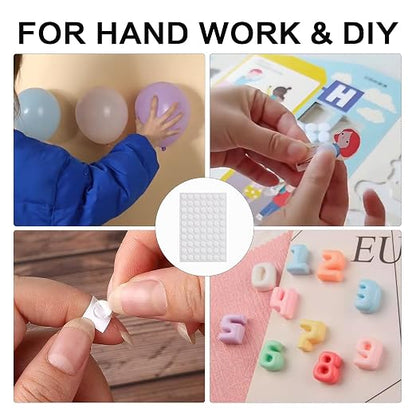 350pcs Clear Double-Sided Sticky Adhesive Dots, 6mm/0.24” Round Transparent - Image 3
