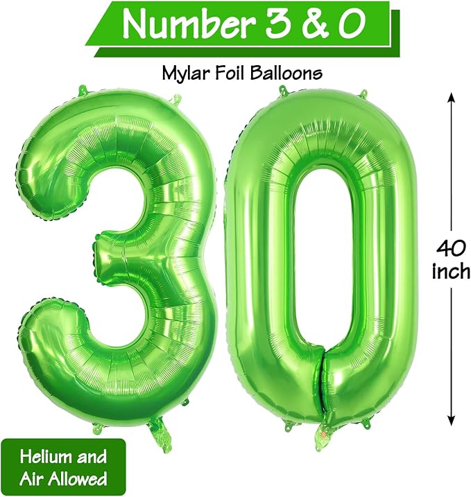 30 Number Balloons Large Foil Number Balloon Big 40 Inch - Image 7