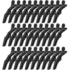 30 Pack Alligator Hair Clips for Styling, Sectioning Crocodile hair Clips Professional Barber Accessories for Salon of Thick Curly Volume Hair (Black)