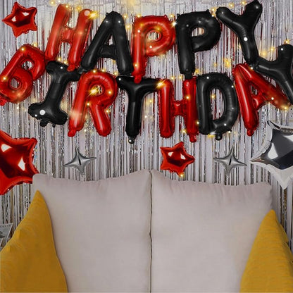 CANREVEL Happy Birthday Banner Decorations + Sign Balloons, - Image 5