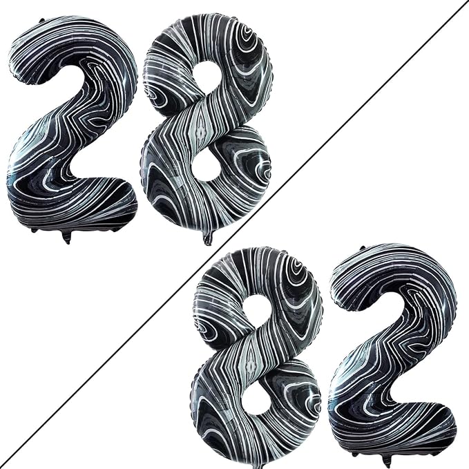 Number 28 Balloons for 28th Birthday Party Decorations, 42 Inch Jumbo Foil by GOER