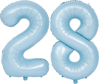 40 In Matte Blue Number Balloons Helium Foil Mylar Balloon Party Digital 28 | by Exquisitehighqualitypartydecorationstomeetyoureveryneed%EF%BC%81
