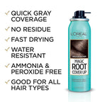L'Oreal Paris Magic Root Cover Up Gray Concealer Spray Medium Brown 6 oz (3 pack)