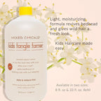 Mixed Chicks Kids Tangle Tamer - Light and Moisturizing Styling Formula for Frizz-free Curls, 33 fl.oz.