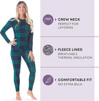 Rocky Thermal Underwear Women Long Johns Womens Thermals Top Bottom Set Fleece Lined Under Wear Clothes Base Layer Thermals