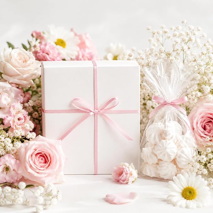 KINGLAKE Light Pink Satin Ribbon - Image 4