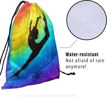 Watercolor Rainbow Gymnastics Grip Bag - Image 4