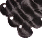 Color 1B Bundles Human Hair Natural Color Body Wave Bundles Same Length 3 Bundles 16 16 16 Inch Unprocessed Brazilian Virgin Remy Hair Extensions 100g/Pc